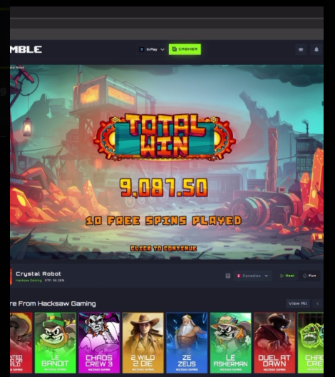 Big Win Alert on Damble, VIP member of our group hitting big today 🥳 $30 --> $9000

discord.gg/aCu7RMDhd2
Join up for VIP Benefits 🫡