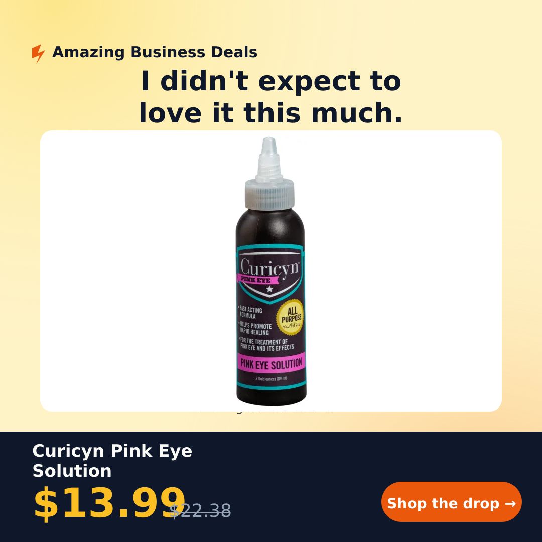AmazingBusines4's tweet image. Curicyn Pink Eye Solution — $13.99 — $13.99
amazingbusinessstore.com/product/curicy… #pethealth #eyehealth