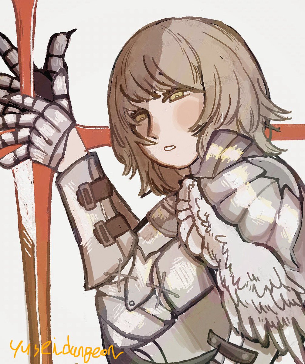#dungeomeshi #falin 
Nothing to update but LOOK I TAKE 1 HOUR TO LEARN HOW TO DRAW ARMOR BUT IT STILL LOOKS FLAT 😫(I name this outfit “little dragon wings armor”💛love falin )