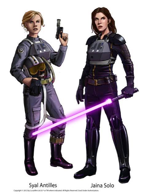 Syal is a lot like Jaina.
Wedge Antilles of their generation, and the writers only remembered to put them in one book of LotF.
