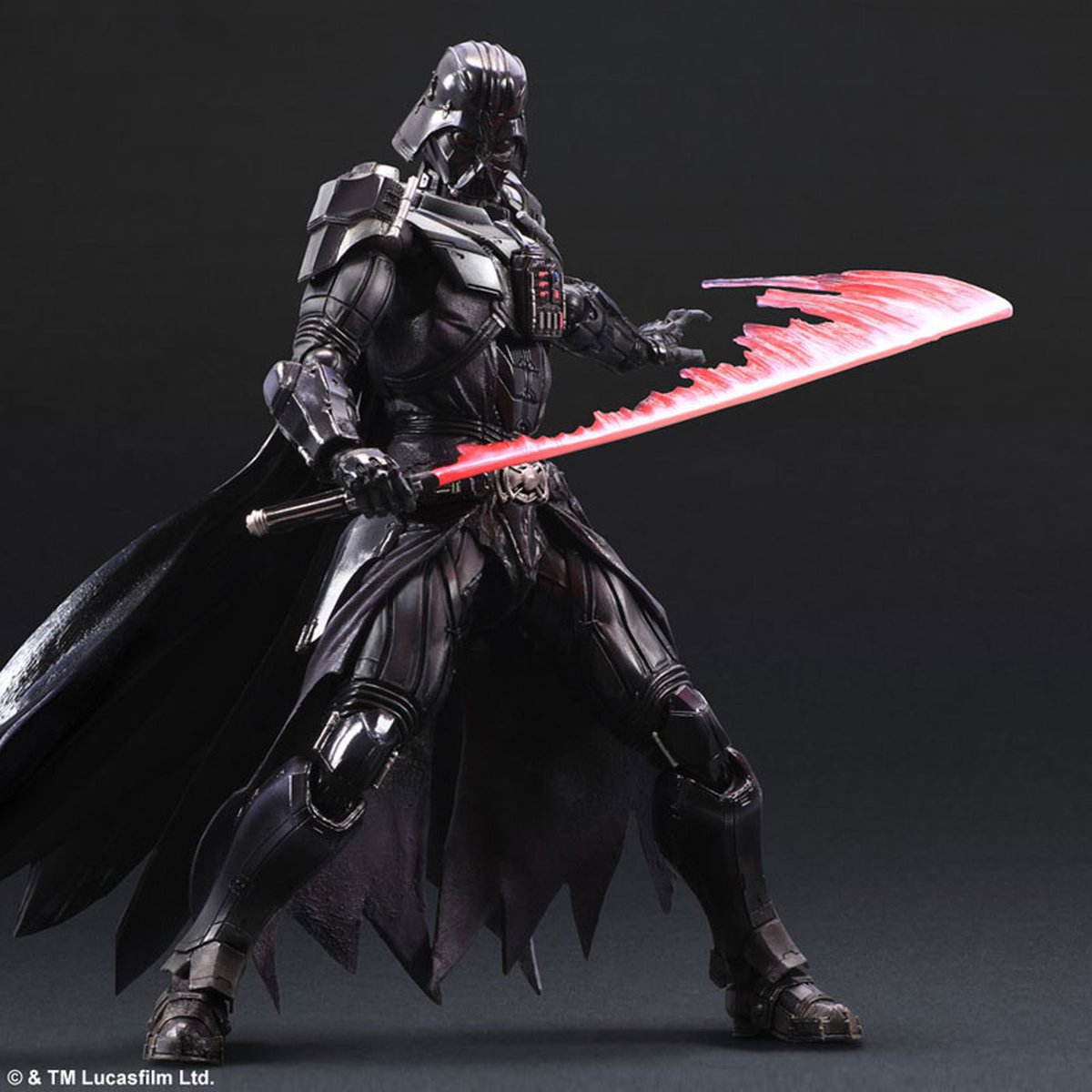Still thinking about this Darth Vader figure that was designed by Tetsuya Nomura back in 2015.

Seeing this design in a Star Wars world in Kingdom Hearts 4 would be pretty sick.