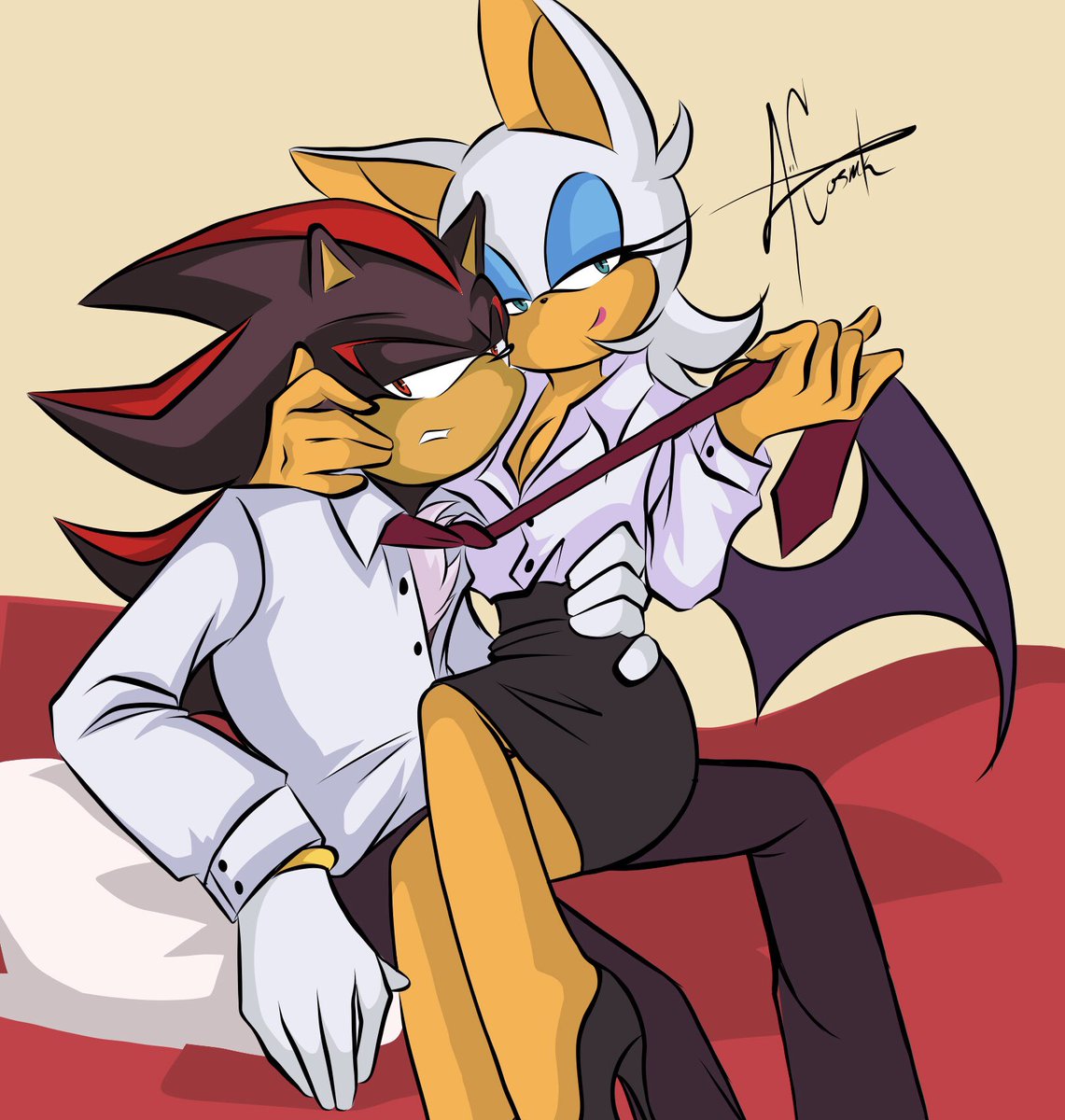 Ari_cosmake's tweet image. Tarde una eternidad pero espero les guste esta nueva ilustración #shadouge #rougethebat #shadow