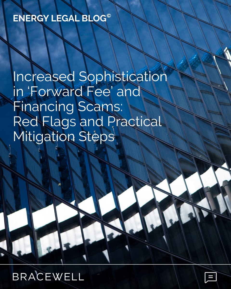 BracewellLaw's tweet image. Forward fee scams targeting energy &amp;amp; infrastructure companies now use AI to fabricate audit credentials, group structures and financing agreements that can evade standard review.

Learn more on Bracewell’s Energy Legal Blog: hubs.ly/Q04fb1310

#cybersecurity #fraud