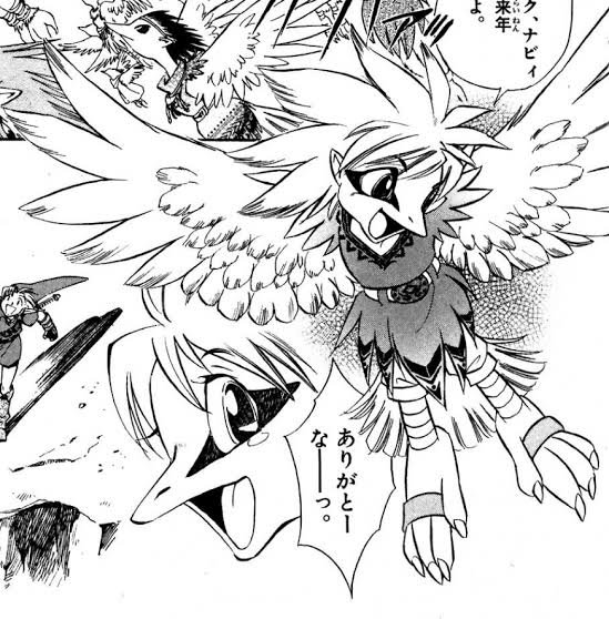 Wyntersfallen's tweet photo. @JPT_Arts @atamis101 I know its technically not game cannon, but its fun to let people know of the bird tribe from the ocarina of time manga that inspired the rito https://t.co/jOBVwhIZqr