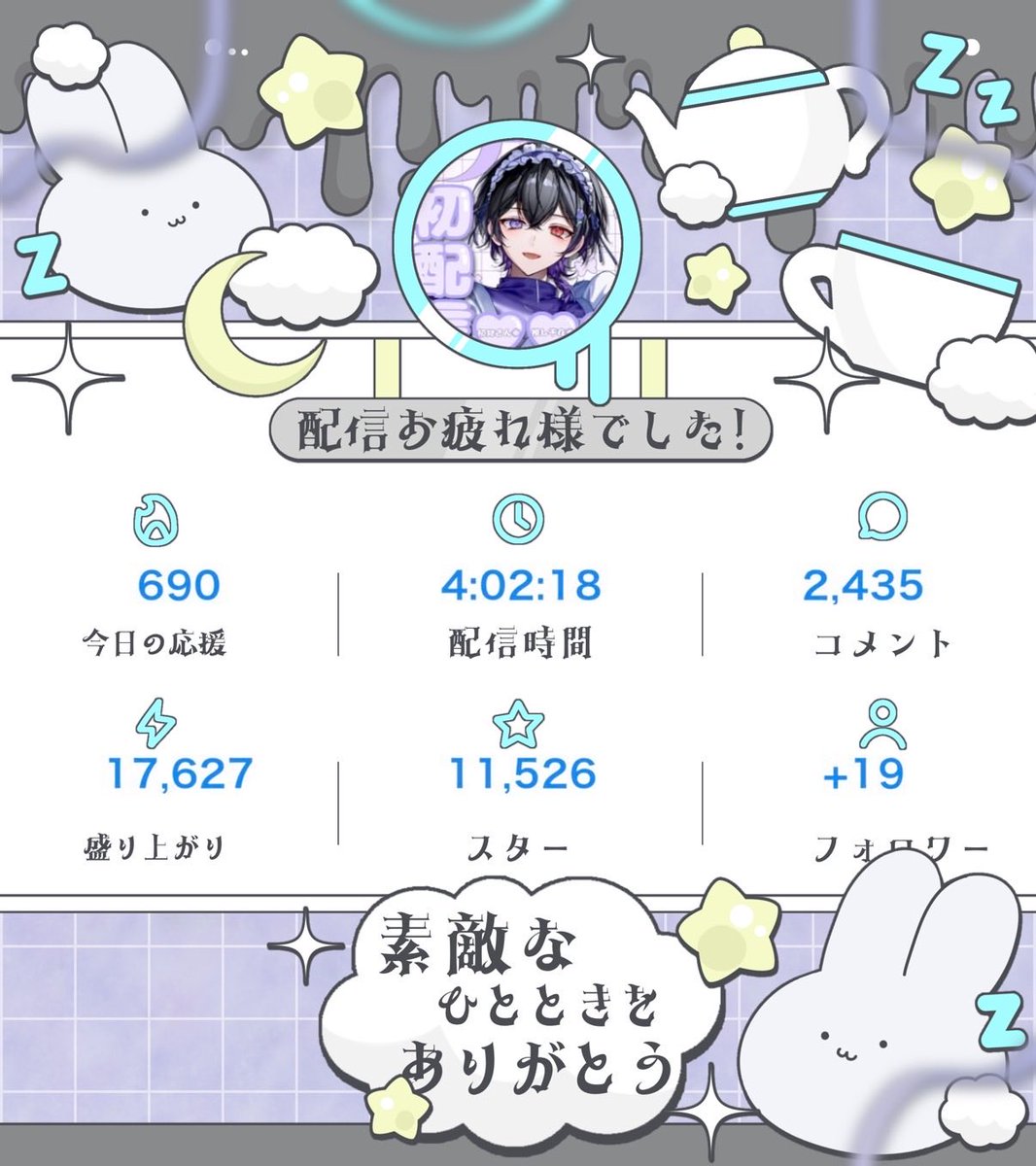 ただのねむり🐰初配信week tweet media