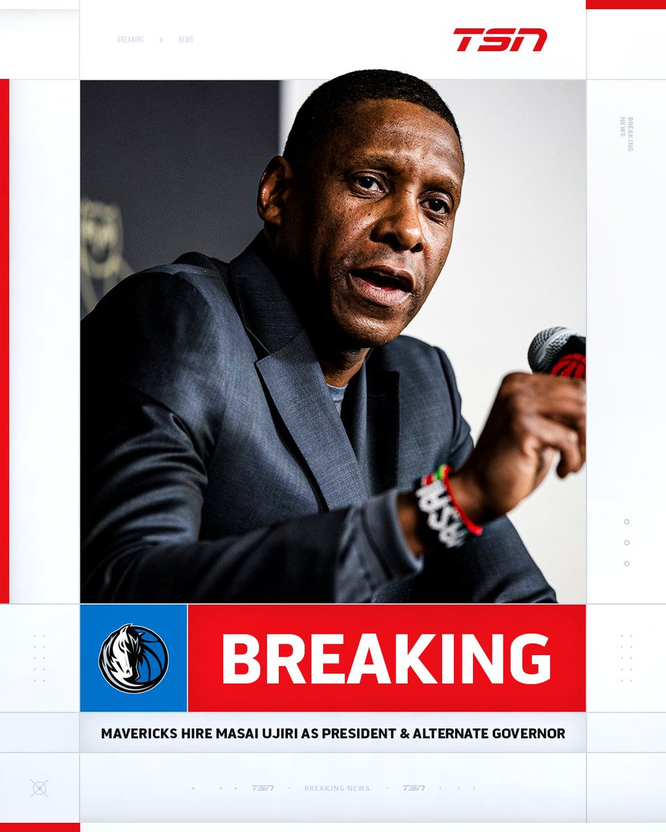 TSN_Sports's tweet photo. The Dallas Mavericks have hired Masai Ujiri as the franchise's new Team President and Alternate Governor, per @ShamsCharania https://t.co/WETQZEaT2O
