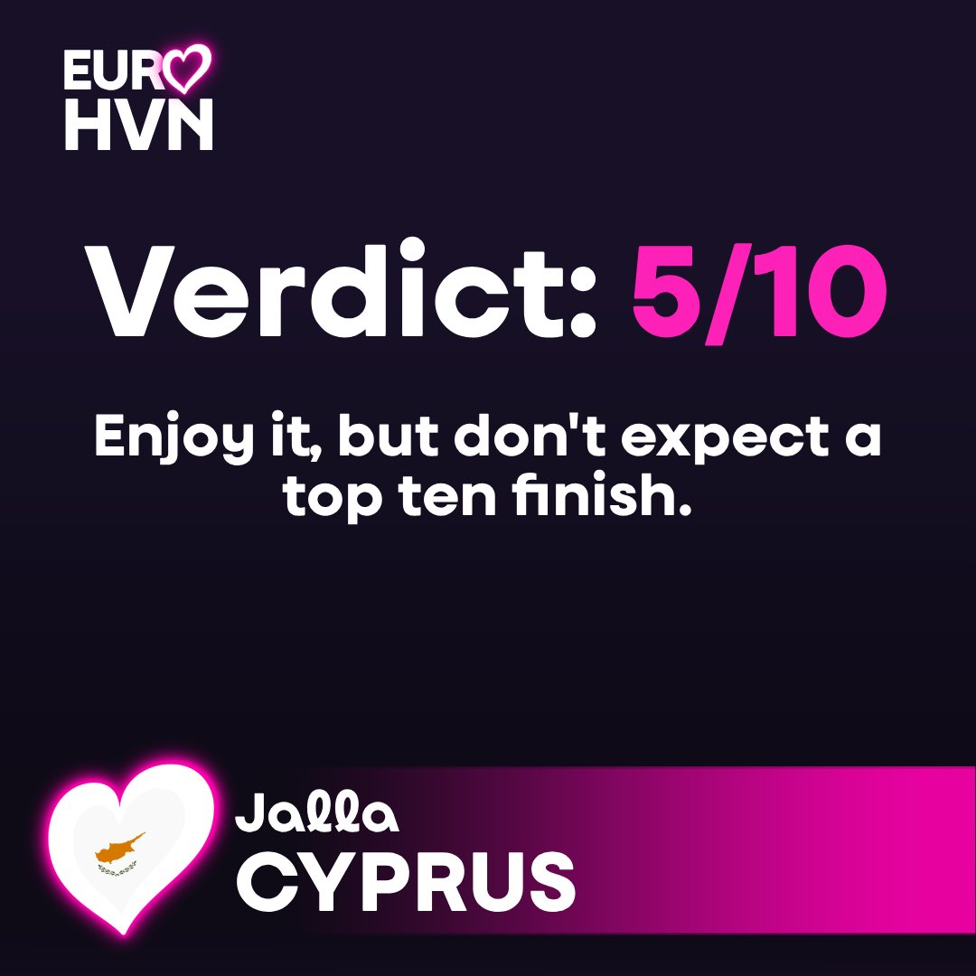 EuroHeaven98's tweet photo. Eurovision 2026 reviews: Cyprus 🇨🇾 https://t.co/pREBak7AHk