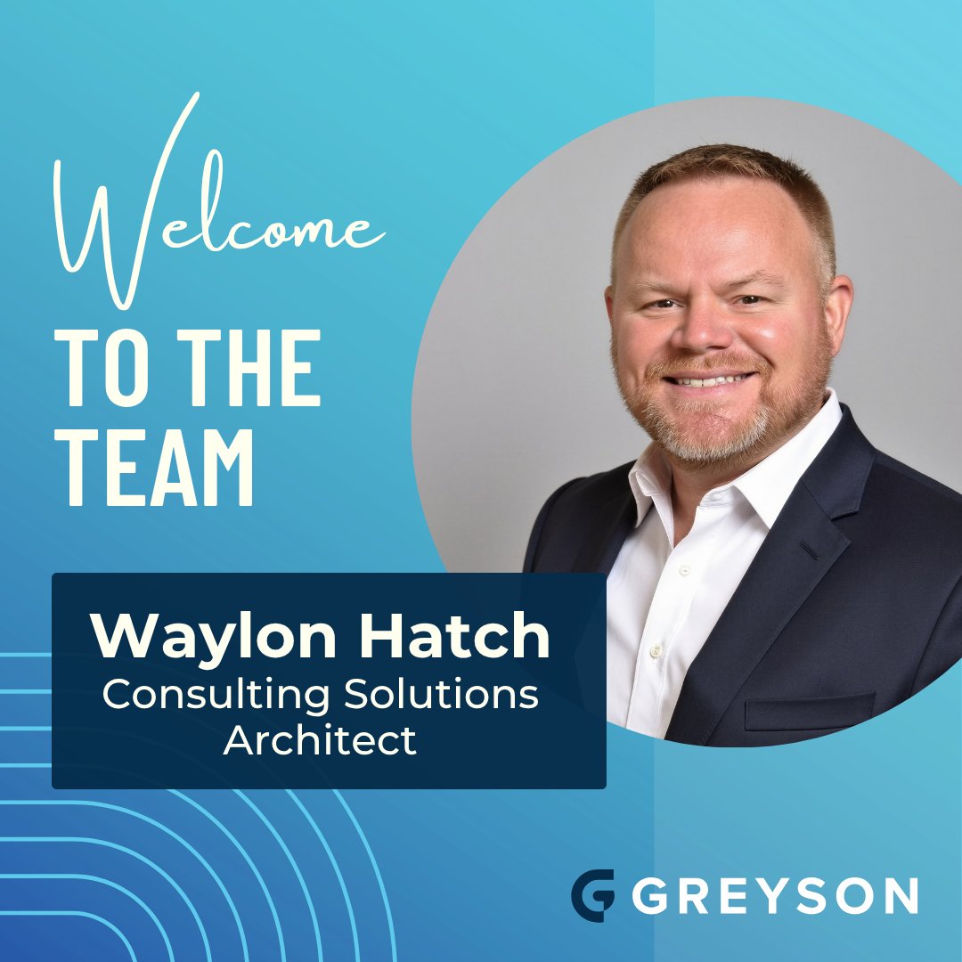 greysontech's tweet photo. We're thrilled to welcome Waylon Hatch to Greyson Technologies as our newest Consulting Solutions Architect! Waylon brings 26 years of experience in infrastructure services across healthcare, finance, and partner/reseller organizations. Most recently he served as AVP of Infrastructure Services at Lifepoint Health, supporting 92 hospitals across the U.S. Please join us in giving Waylon a warm welcome!
