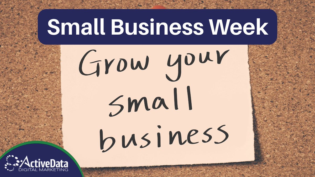 ActiveDataDigi's tweet photo. This week, we’re celebrating #NationalSmallBusinessWeek! Small businesses create jobs, drive innovation, and keep local communities moving forward every day.
#SmallBusiness #GrowYourBusiness #BusinessGrowth https://t.co/iTNNvyNxG1