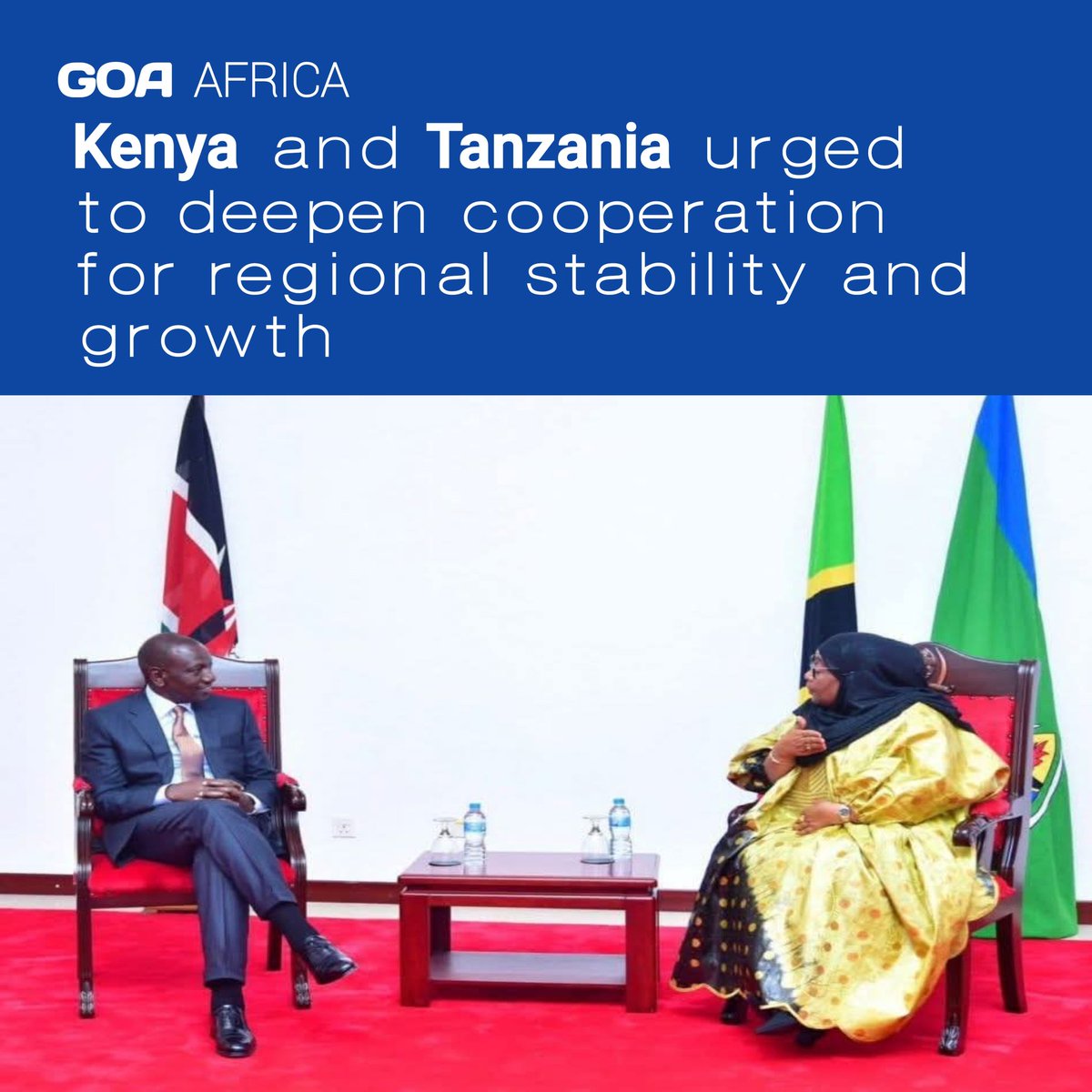 RuotW20874's tweet photo. Kenya and Tanzania urged to deepen cooperation for regional stability and growth. https://t.co/noGW2zjj9T