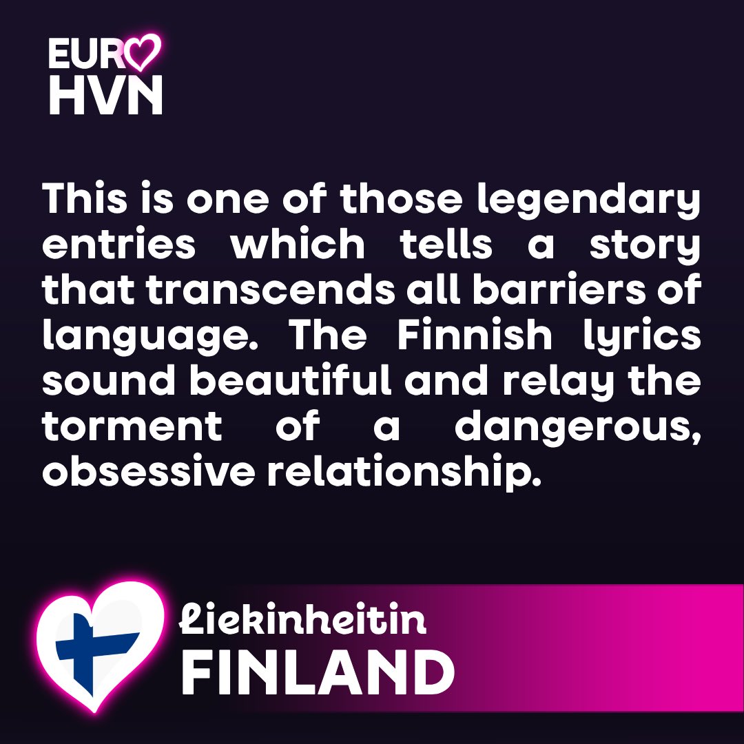 EuroHeaven98's tweet photo. Eurovision 2026 reviews: Finland 🇫🇮 https://t.co/z3ECN9OLYZ