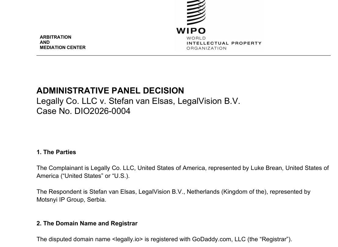 MotsnyiLegal's tweet image. Another one from WIPO

#udrp #domains #domainnames #trademarks #disputes