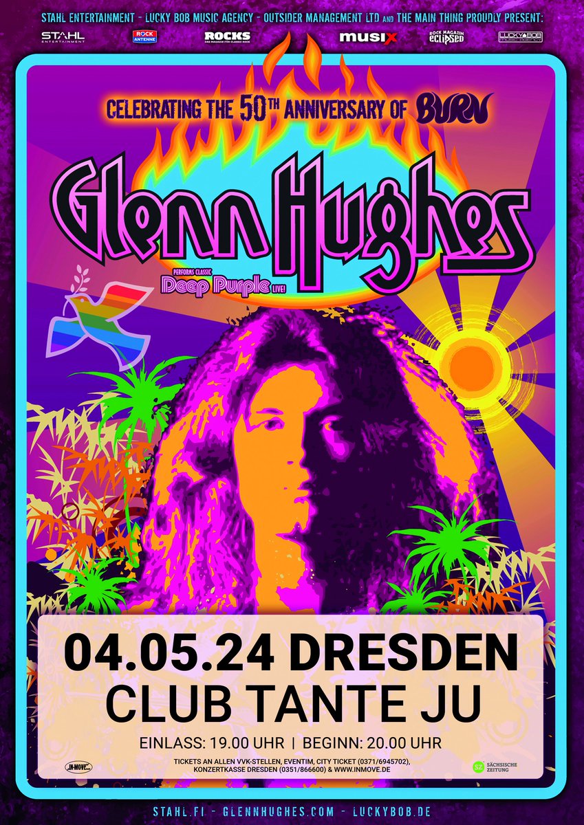 GH_Tourography's tweet image. #OnThisDay in 2024, Glenn Hughes @glenn_hughes played LIVE @ Tante Ju in Dresden, #GERMANY 🇩🇪  #GlennHughesPerformsClassicDeepPurpleLive #GlennHughes