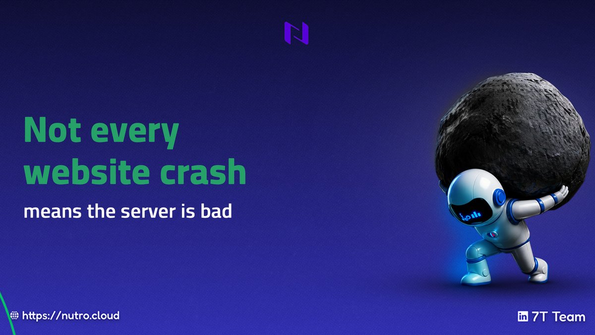 7Tteame's tweet image. . Not every crash is a code issue. Sometimes the real problem is bad infrastructure 
decisions. 
#Servers #DevTips #Tech
