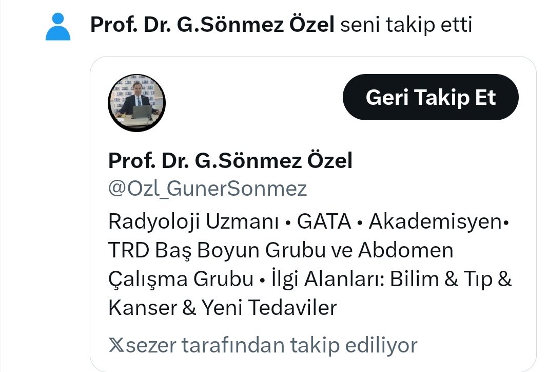 Prof. Dr. Güner Sönmez tweet media