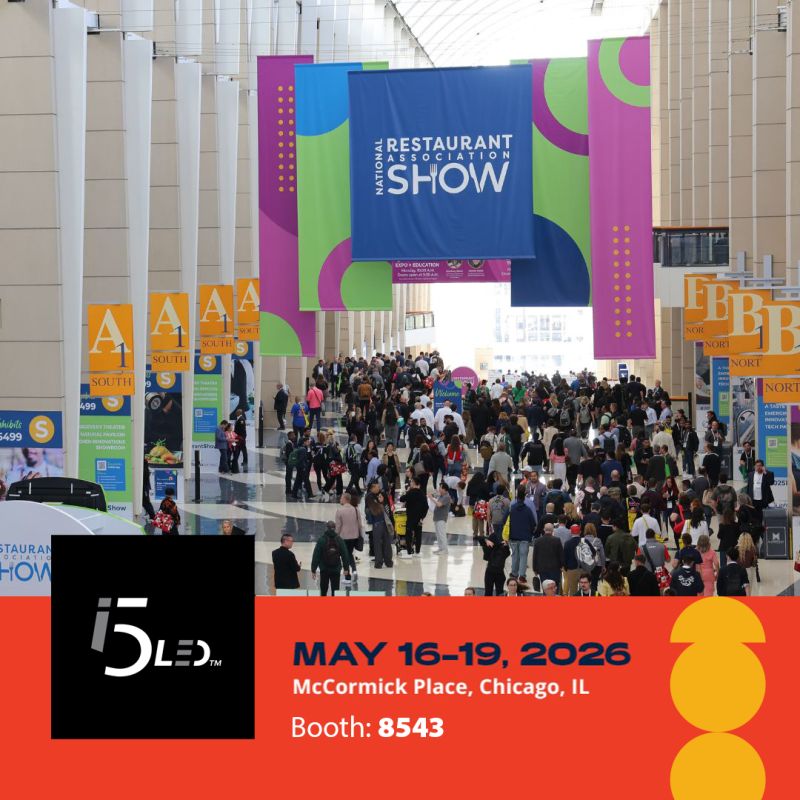 i5_LED's tweet photo. Two weeks out from the National Restaurant Association Show at McCormick Place in Chicago. If your signage isn’t actively driving orders and upsells, it’s leaving revenue on the table.

📍 Find us at Booth 8543. DM us to schedule time.

👉 Register: https://t.co/o6w1Wx5f2E https://t.co/oLeOzYJmym