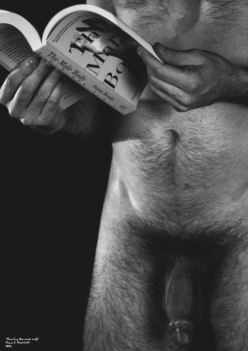 only_faans_art's tweet photo. “Reading the male body”
Look at me combining my favourite things. And this one has a very large… subtext.
Faans S. Meerlicht
2026
Giclée print on archival paper
594mm x 420mm
#FaansSMeerlicht #ArtPhotography #QueerArt #ModernMasculinity #ContemporaryArt https://t.co/9EZ346CVlY
