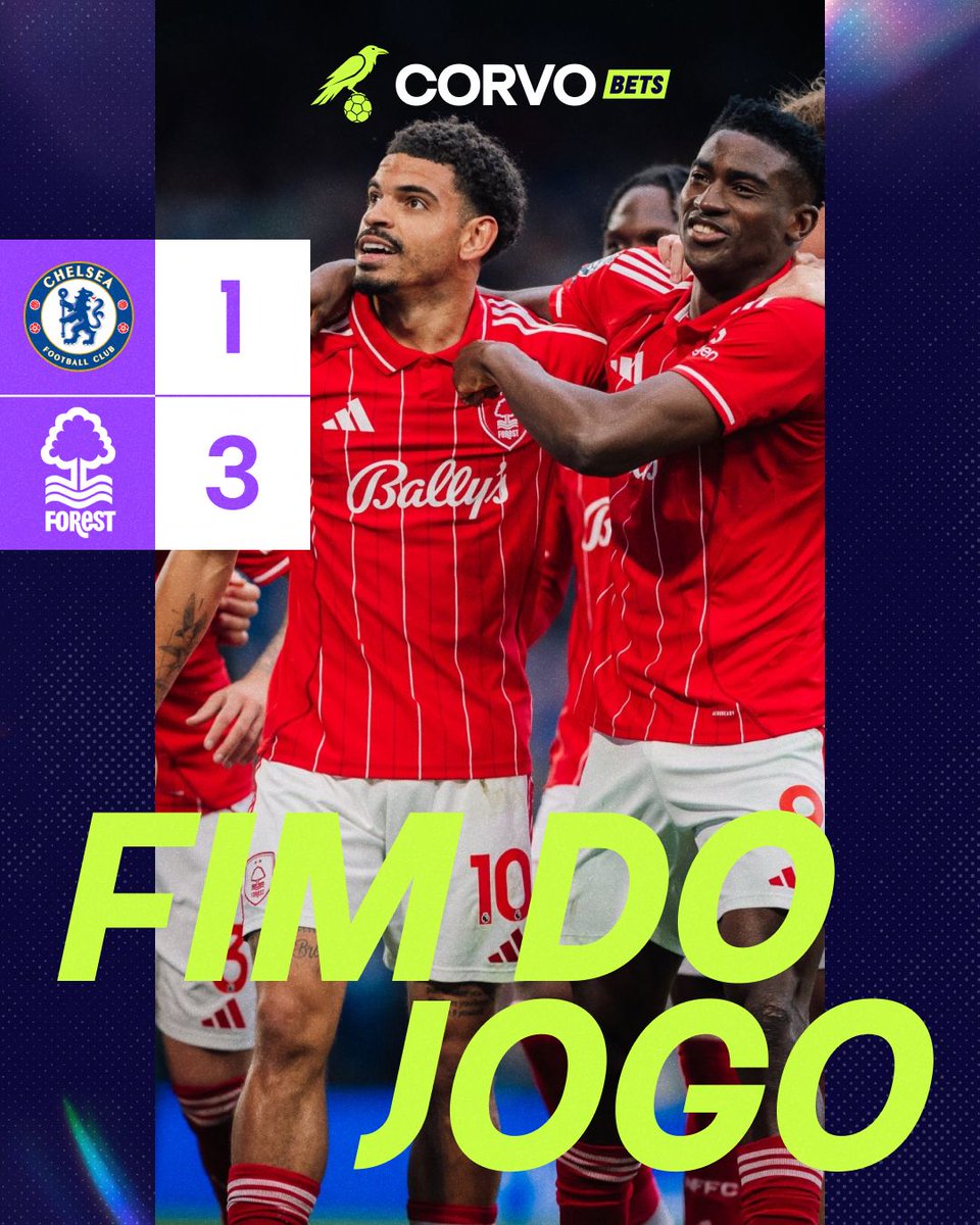 Nottingham vence em Stamford Bridge e afunda o Chelsea na luta pela Europa. 😬
