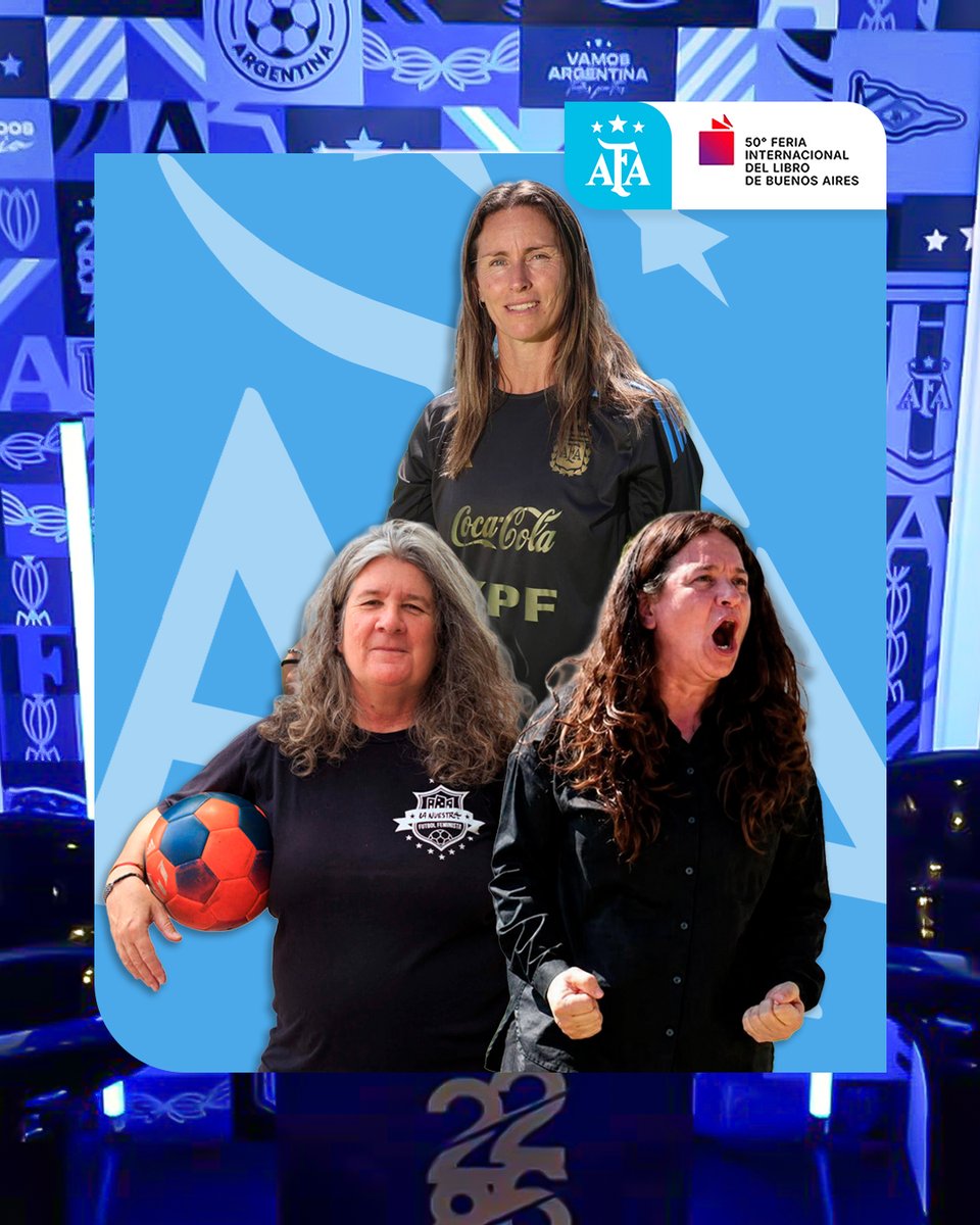 afa's tweet photo. #FeriaDelLibro 📚 Fútbol Femenino: mujeres que dirigen equipos que transforman.

📝 https://t.co/9s863kIfu1 https://t.co/DqquGJtERS