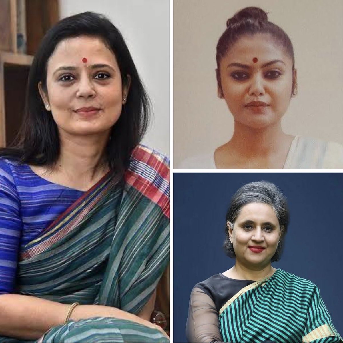 Double, double toil and trouble
Fire burn, and cauldron bubble.
Mahua lies and Sagarika shrieks,
Saayoni preens for camera clicks.
Three weird sisters, one fallen throne
People of Bengal win, Momotaz groans!