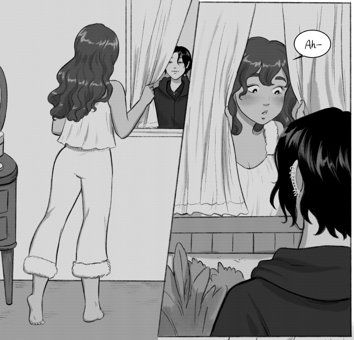 a ro entrando no quarto da isi pela janela eu amo elas tanto minhas fofinhas