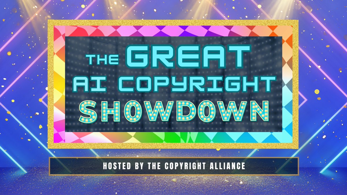 Unite4Copyright's tweet image. DC Area Creators: On Friday, May 8, at 2:30 p.m. ET in Room 150-A, join us at the AI+ Expo for the Great AI Copyright Showdown. Our game show will be fun, educational, and challenge your #copyright and #AI knowledge. Register for the FREE expo here: expo.scsp.ai/register/