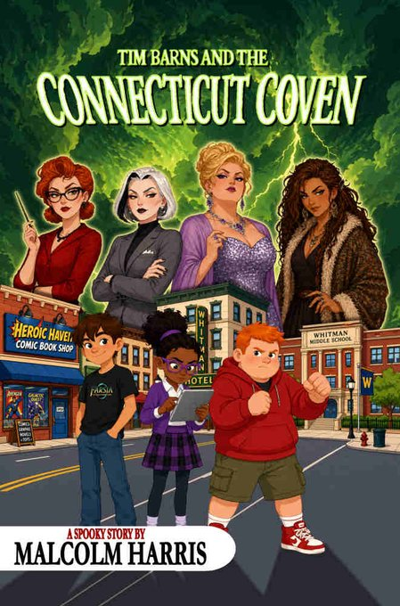 malcolmharrisx's tweet image. Amazon.com/dp/B0CW5H84KG #kidlit #yalit #audible:       audible.com/pd/Tim-Barns-a… #bestseller #kidlit                                              
There's a problem in #hartford #Connecticut.                      A Witch Problem!  Tim Barns and the Connecticut Coven!
@DriveThruFic