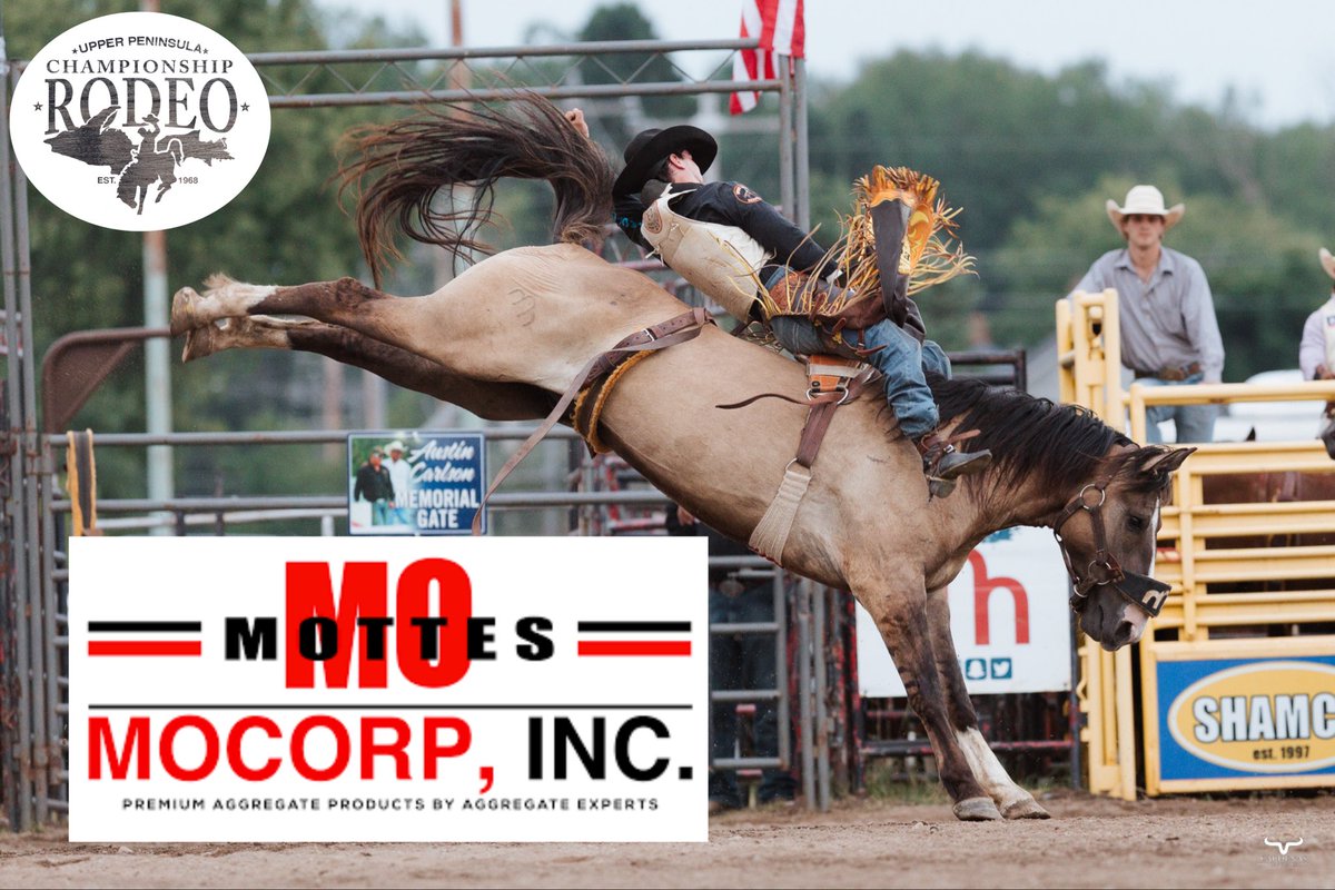 upprorodeo's tweet photo. For today’s Upper Peninsula Championship Rodeo Sponsor Highlight we thank Arena Sponsor Mottes Materials!

📸 Cardenas Captures https://t.co/VsXNsVSgkc