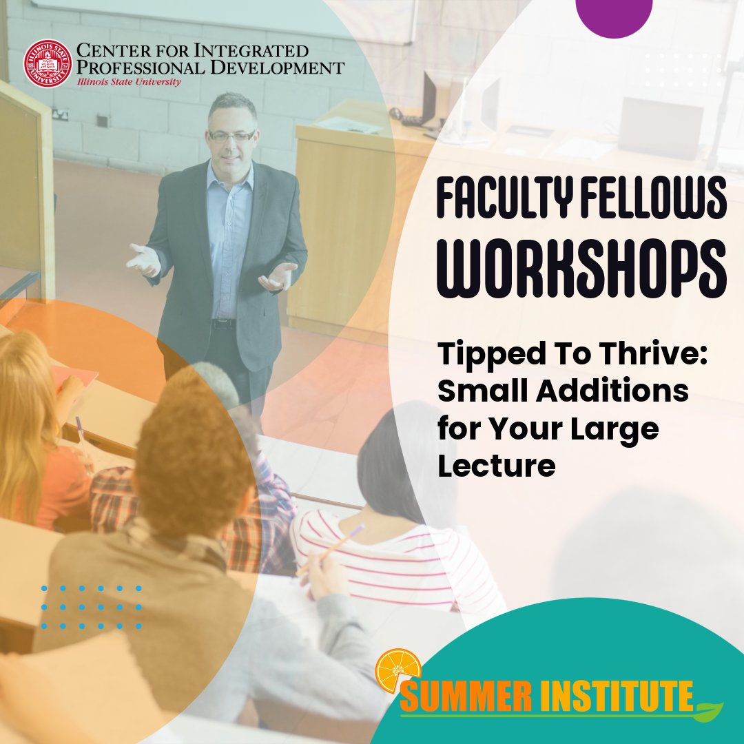ProDevISU's tweet photo. Join Dr. Boesdorfer from @ISUChemistry and Dr. Lawless from UCollege for "Tipped to Thrive," a Faculty Fellows workshop focused on support the students in your large classes!

✅ May 19 &amp; May 21
✅ 9 a.m. to noon
✅ $100 stipend
🔗 https://t.co/xCYDcyeFIV https://t.co/on1wYKG8yI