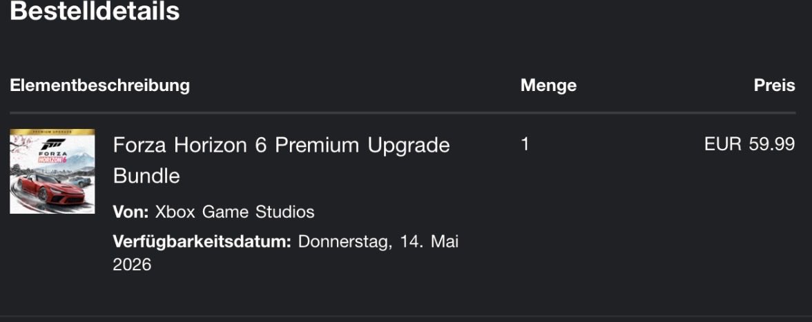 Forza Horizon 6, here we go. My Game Pass runs until August 2028