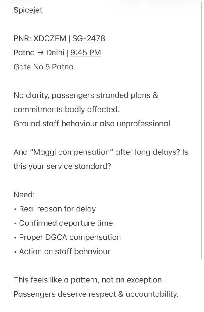 RohitDarsh22810's tweet image. This is unacceptable. Expecting a clear response &amp;amp; accountability.
#SpiceJet #FlightDelay #PassengerRights #DGCA