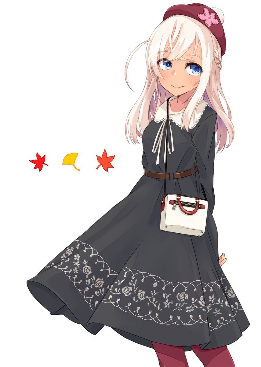 a_la_koala's tweet photo. えっちなのだけじゃなくてちゃんとかわいいのも描いてるよって言い訳。秋のお出かけろーちゃん。 https://t.co/2fFL71zGSQ