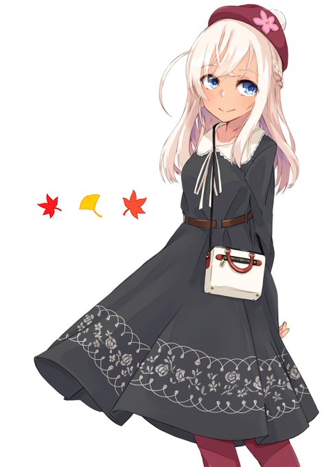 えっちなのだけじゃなくてちゃんとかわいいのも描いてるよって言い訳。秋のお出かけろーちゃん。 
