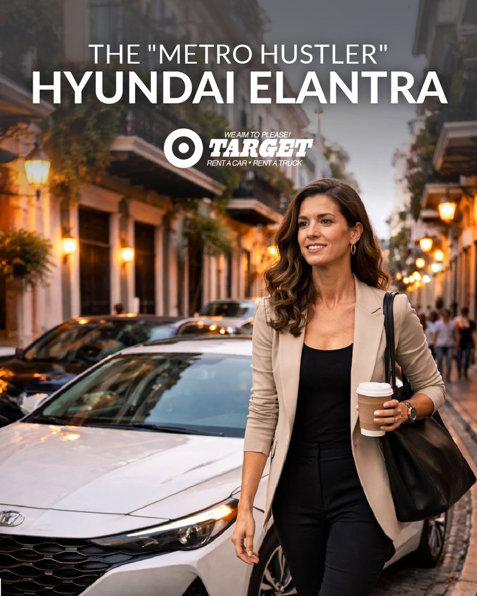 targetrac's tweet photo. The Metro Hustler 💼

You’re not just renting a car, you’re making moves. Smooth, efficient, and always on time, from tight city streets to your next meeting. The Hyundai Elantra keeps you sharp and ready for what’s next. Book with Target Rent A Car.

https://t.co/dTfwQuwKjZ https://t.co/fSLsMsC64D