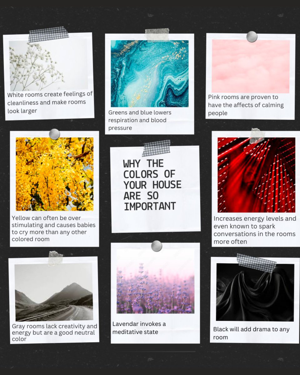 Team_Diaz's tweet image. We do not give color enough credit!

Here is a quick guide to how colors impact our emotions and energy levels when we add them to our rooms!🎨

#Colors #Psychology #WallColors