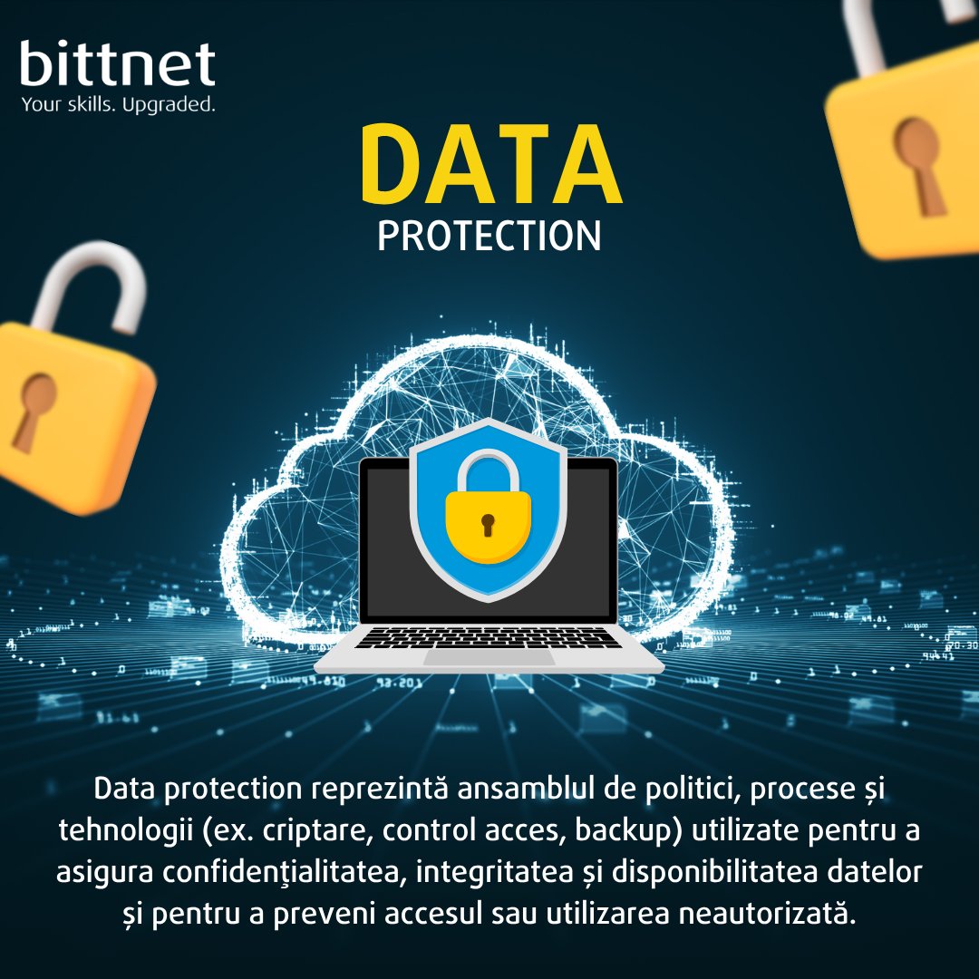 BittnetTraining's tweet photo. Protecția datelor este o componentă critică pentru orice organizație care operează în mediul digital.

👉 Descoperă programele de training: https://t.co/euDeWUJCRg https://t.co/JRXNUl1w6a