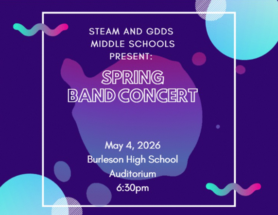 STEAM_MS's tweet photo. You don't want to miss the Spring Band Concert! Show up and support the STEAM &amp; GDDS Band! https://t.co/w7Dl4G0U8v