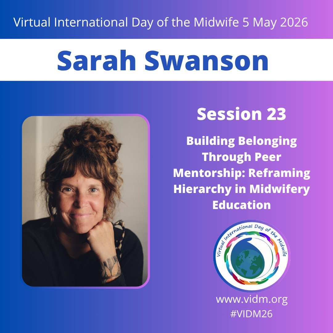 VIDofM's tweet photo. Prolific author and Midwife from Scotland Alys looks at #racism whilst licensed midwife Sarah from the USA discusses peer mentorship in midwifery education @ACNMmidwives @ScotlandRCM #mentorship #VIDM26 #IDM https://t.co/wJQfMwwwQo