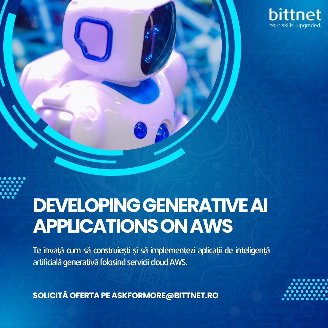BittnetTraining's tweet photo. Construiește aplicații inteligente cu ajutorul tehnologiilor de ultimă generație.

👉 Află mai multe despre curs: https://t.co/euDeWUJ51I https://t.co/4uotZzAXgv