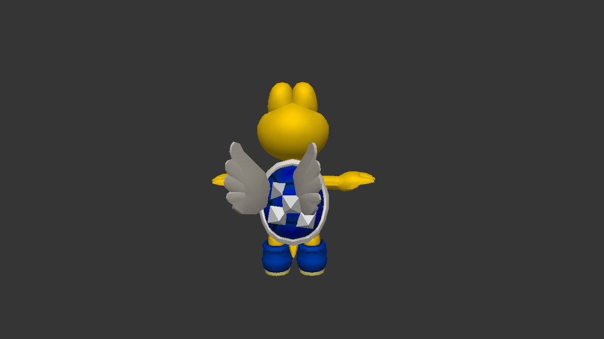 HunterEvan10746's tweet image. Blue shell koopa troopa 

from Mario movie if this is a classic style video game character!

Note: i used Prisma 3d with a spikes on a back of a shell and a wings too!

As it's becoming a blue shell koopa troopa models classic style..

#customs #models #Mario #Prisma3d #renders