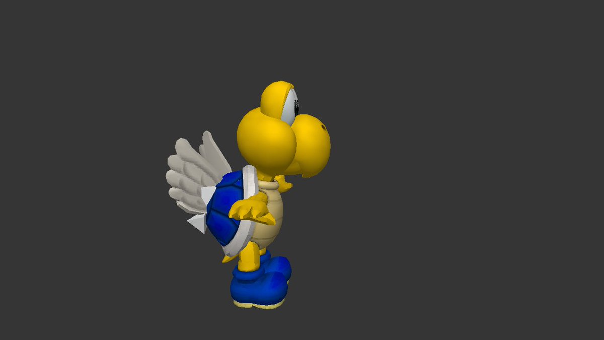HunterEvan10746's tweet image. Blue shell koopa troopa 

from Mario movie if this is a classic style video game character!

Note: i used Prisma 3d with a spikes on a back of a shell and a wings too!

As it's becoming a blue shell koopa troopa models classic style..

#customs #models #Mario #Prisma3d #renders