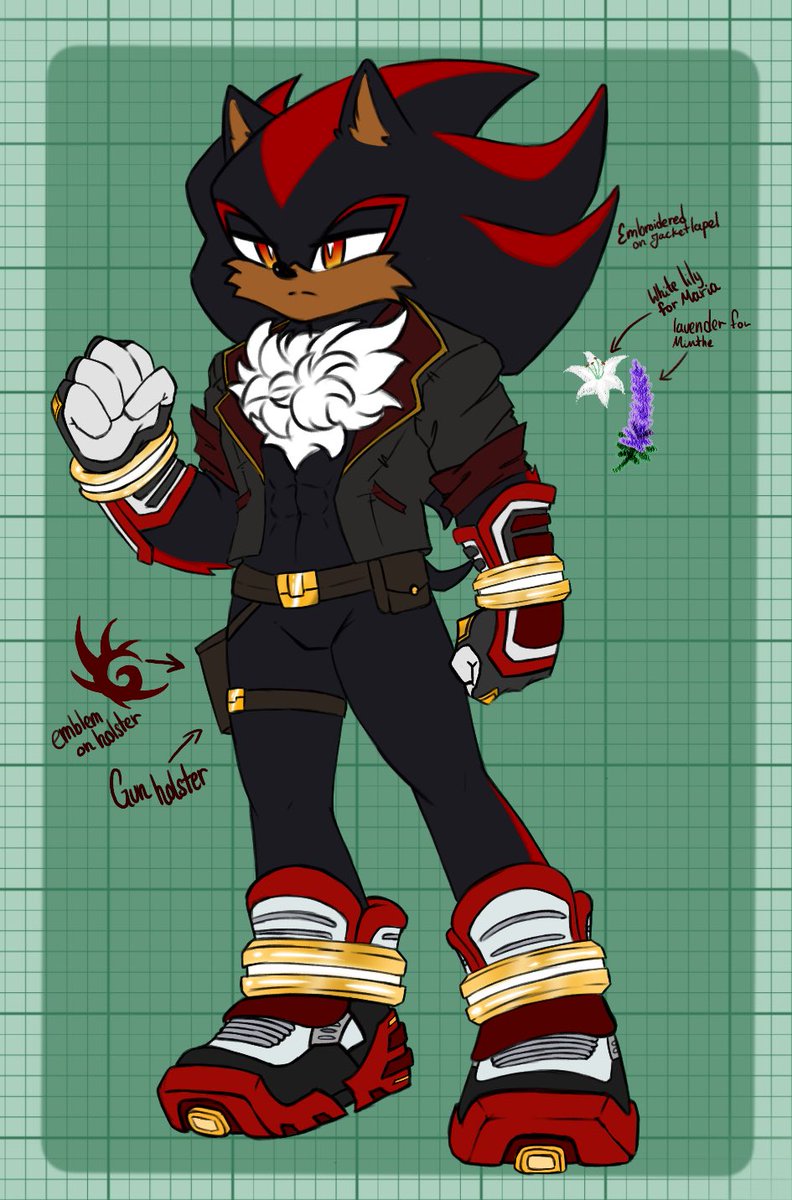 mintyborb's tweet photo. Shadow design for my and a friend’s OC fic/universe ^^
#ShadowtheHedgehog #yumeship #MintCoffee https://t.co/R7dMqvYFgF