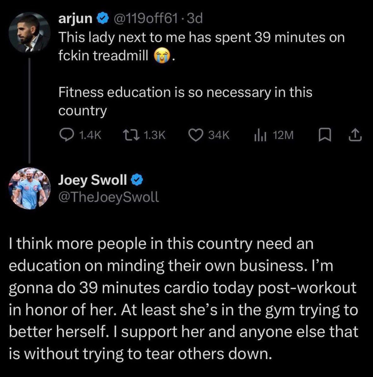 Joey Swoll tweet media