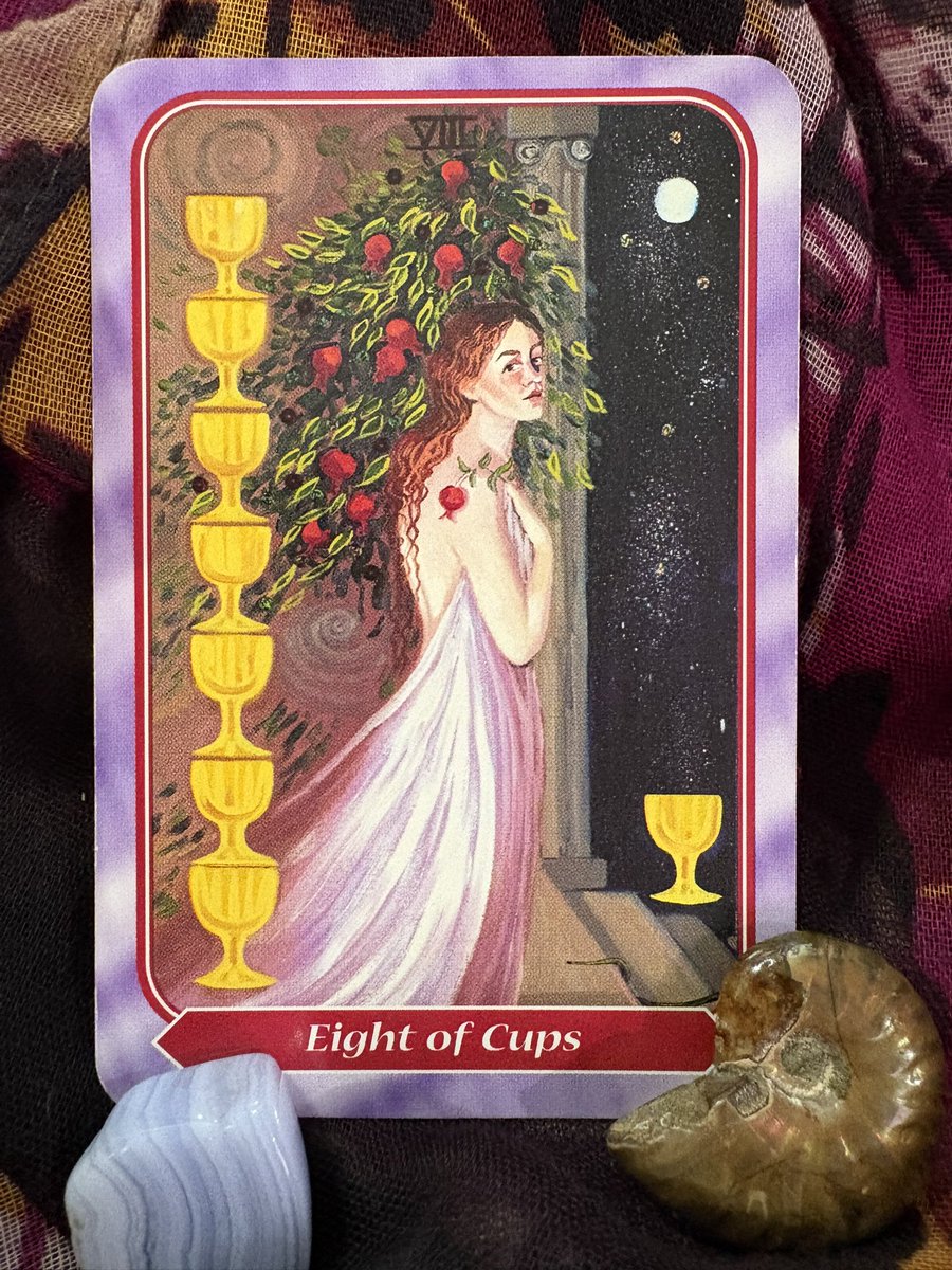 Day 4 of the #mysticstarchallenge May 2026 challenge by <a href="/the_mystic_star/">The_Mystic_Star</a>. How does acceptance impact you? Eight of Cups.
🌼
#mysticstartarot #mysticstar #tarotchallenge #divinationalchallenge