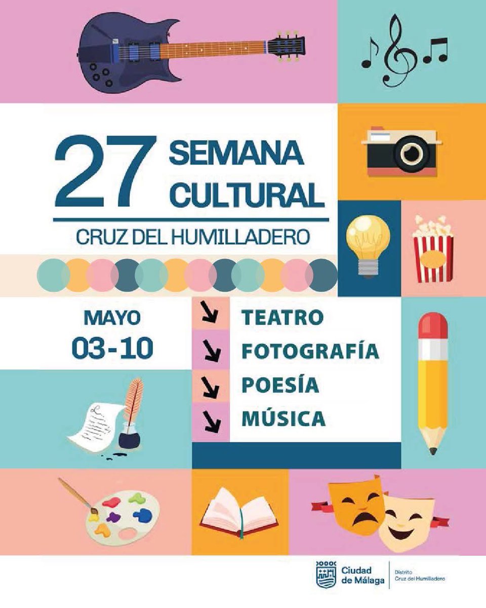 HdadyPaciencia's tweet photo. 𝐒𝐄𝐌𝐀𝐍𝐀 𝐂𝐔𝐋𝐓𝐔𝐑𝐀𝐋 | Nuestra Hermandad, un año más, colabora con las actividades de la Semana Cultural de nuestro distrito de Cruz del Humilladero.

Es por ello, el próximo fin de semana, nos encontraremos al frente de la barra instalada en la calle Conde del Guadalhorce para atender a nuestros vecinos y hermanos.

¡¡ No te la pierdas !!

#YoSoydeHumildadyPaciencia
#CofradiasMLG