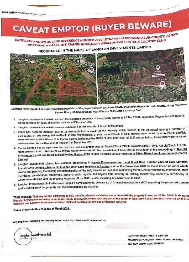 The land that is being cleared at Marurui belongs to A. B is married to the A's daughter. 

B is called RiggyG. Now you know why the events today were State backed!!

Hope slow Learners watashikanisha🤣🤣
