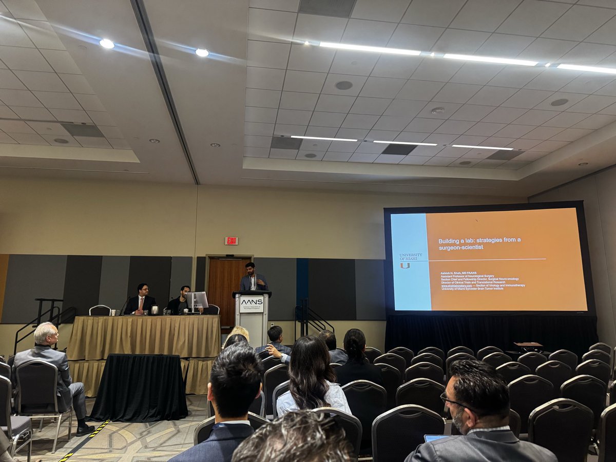 AshishHShah4's tweet photo. Thanks @chandraankush for the invite on how to build a lab for neurosurgeon-scientists! Great session :) @UMneurosurgery @um_svilab @AANSNeuro @TumorSection https://t.co/l3Ex1QVRIV