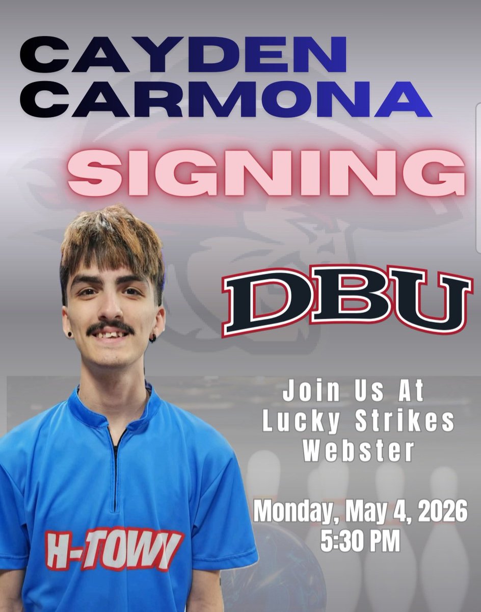 CBHSBowling's tweet photo. Today is the big day!  Cayden will be signing with @DBUBowling!!  Let's go!!! Go Brook!! 🎳🎳 https://t.co/1Jbirqcj4n