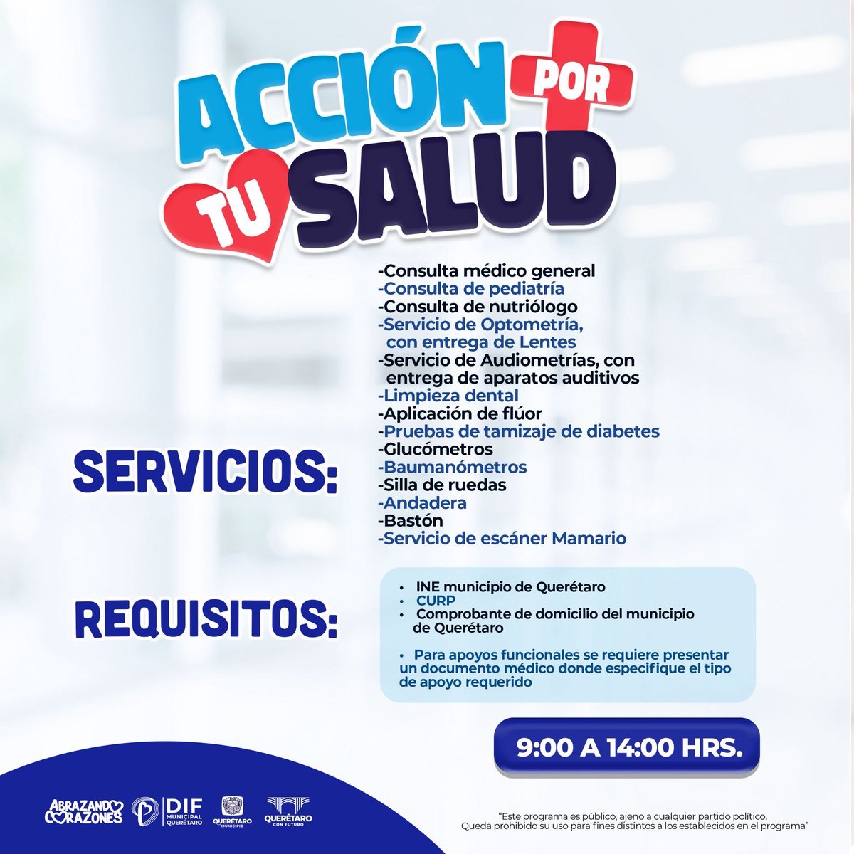 qromunicipio's tweet photo. ¡Tu salud, más cerca de ti! 
Acercamos servicios de salud gratuitos para ti y tu familia.

📍Consulta fechas y horarios y aprovecha estos apoyos pensados para cuidar lo más importante, tu bienestar. https://t.co/QFAeq94u1T