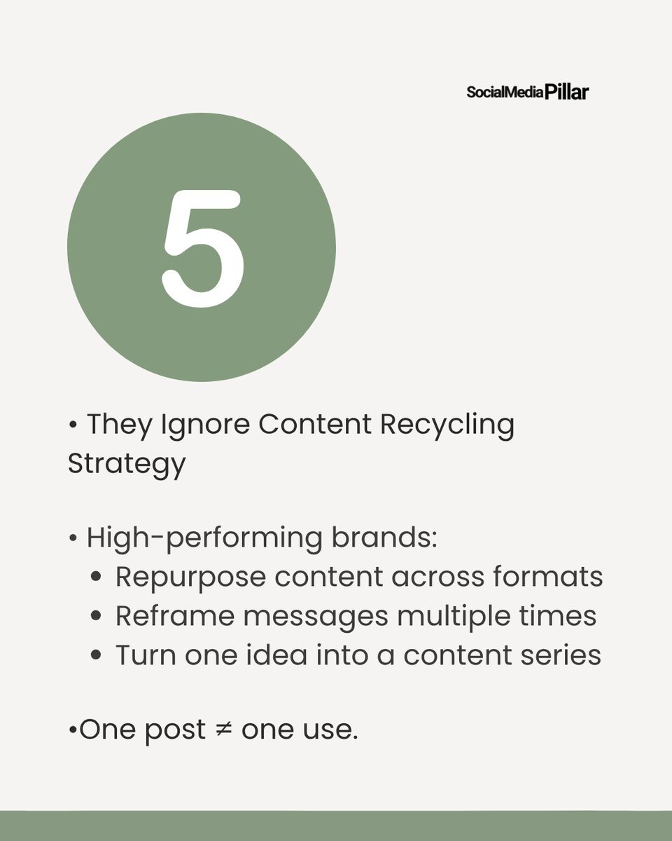 socialmedpillar's tweet image. These 5 strategies are what separate growing brands from stagnant ones. 

Save this post and which one are you guilty of? 👇 

 #contentstrategytips #socialmediamarketing #brandgrowth #contentthatconverts #socialmediapillar